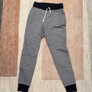 John Elliott Black and Gray Sweatpants